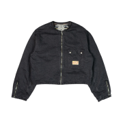 Kapital 14 oz. Denim Bone Lining Reversible Motocross Jacket Black