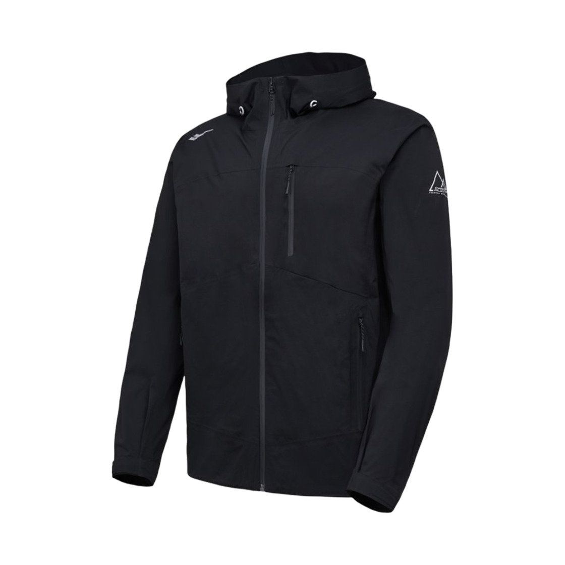 프로-스펙스 후디드 2.5LAYER 경량 방수 트레일 러닝 자켓 블랙(PRO-SPECS Hooded 2.5LAYER Lightweight Waterproof Trail Running Jacket Black)