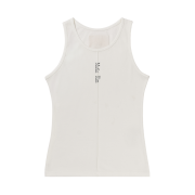 (W) Matin Kim Pintuck Sleeveless Top White