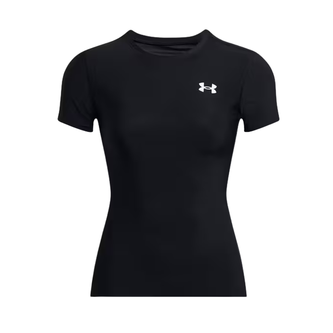 (W) 언더아머 히트기어 OG 컴프레션 티셔츠 블랙((W) Under Armour HeatGear OG Compression T-Shirt Black) - 1