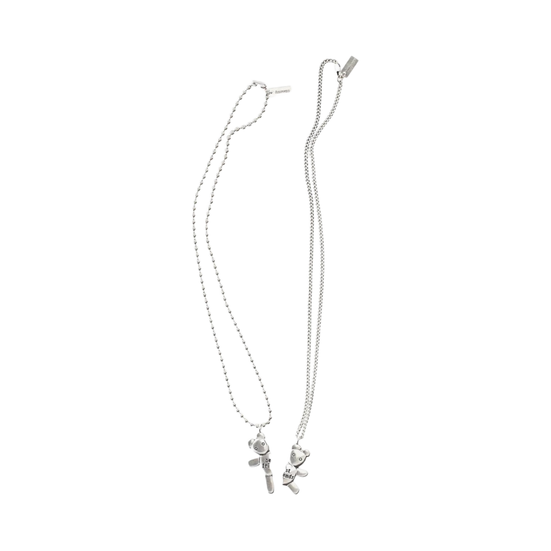 헤븐 바이 마크 제이콥스 프렌드쉽 네클리스 세트 실버 옥스 (2개 세트)(Heaven by Marc Jacobs Friendship Necklace Set Silver Ox (Set of 2))