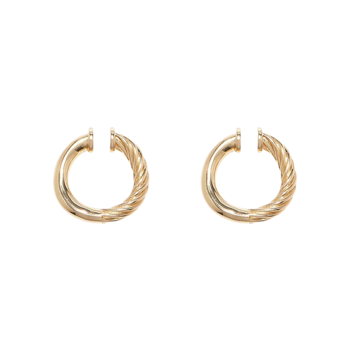 포트레이트 리포트 하프 앤 하프 이어 커프 골드(Portrait Report Half & Half Ear Cuff Gold)