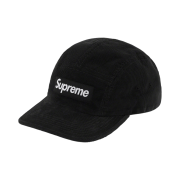 Supreme Fine Wale Corduroy Camp Cap Black - 21SS