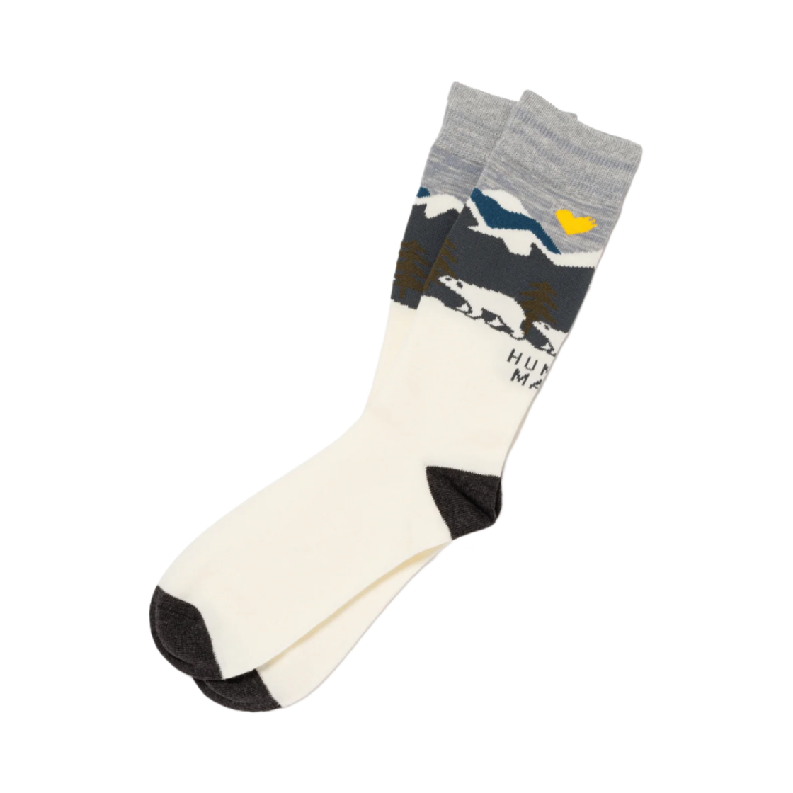 휴먼 메이드 자카드 삭스 화이트(Human Made Jacquard Socks White) - 1