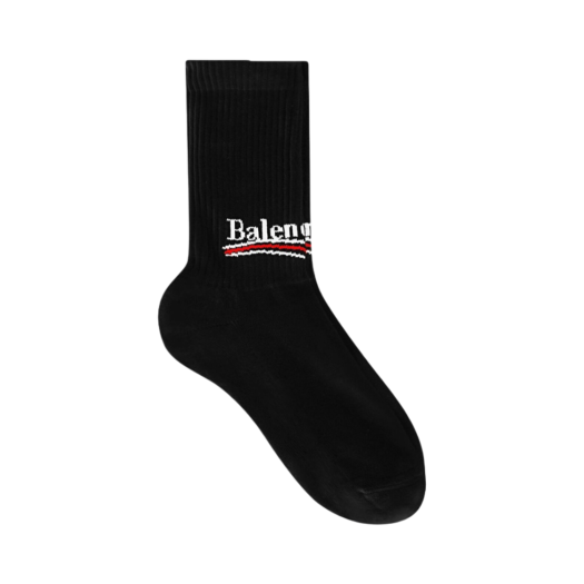 Balenciaga Political Campaign Tennis Socks Black