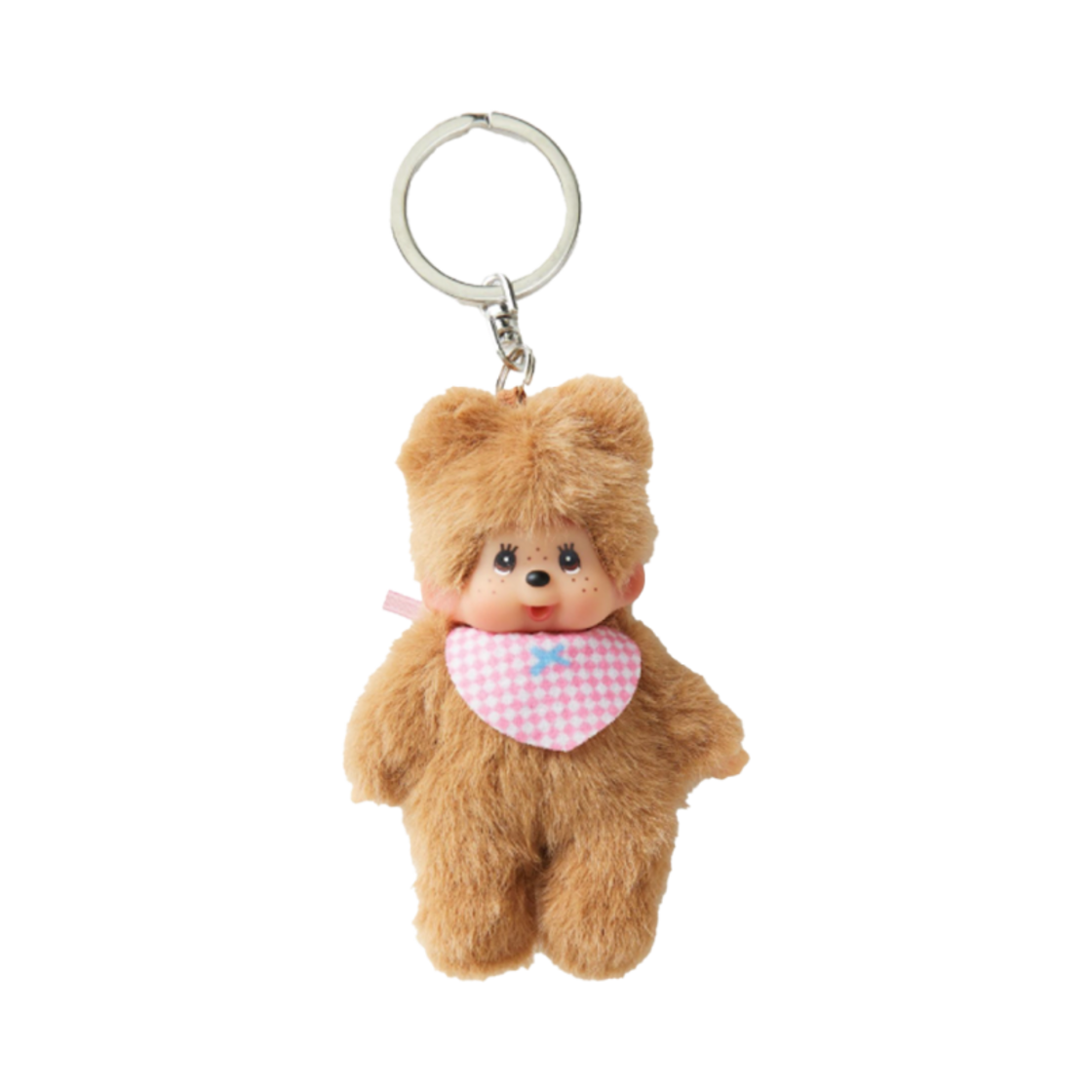 몬치치 베비치치 봉제 인형 키 체인 브라운(Monchhichi Bebichhichi Plush Doll Key Chain Brown)
