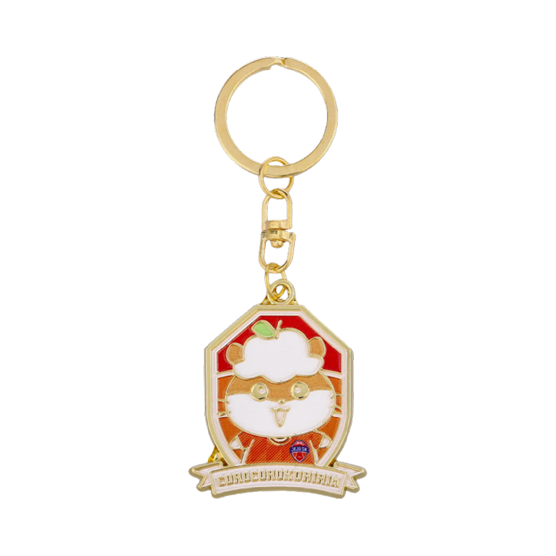 K 리그 x 산리오 캐릭터즈 2025 메탈 키링 코로코로쿠리링 제주 SK FC 골드 레드(K League x Sanrio Characters 2025 Metal Keyring Corocorokuririn Jeju SK FC Gold Red)
