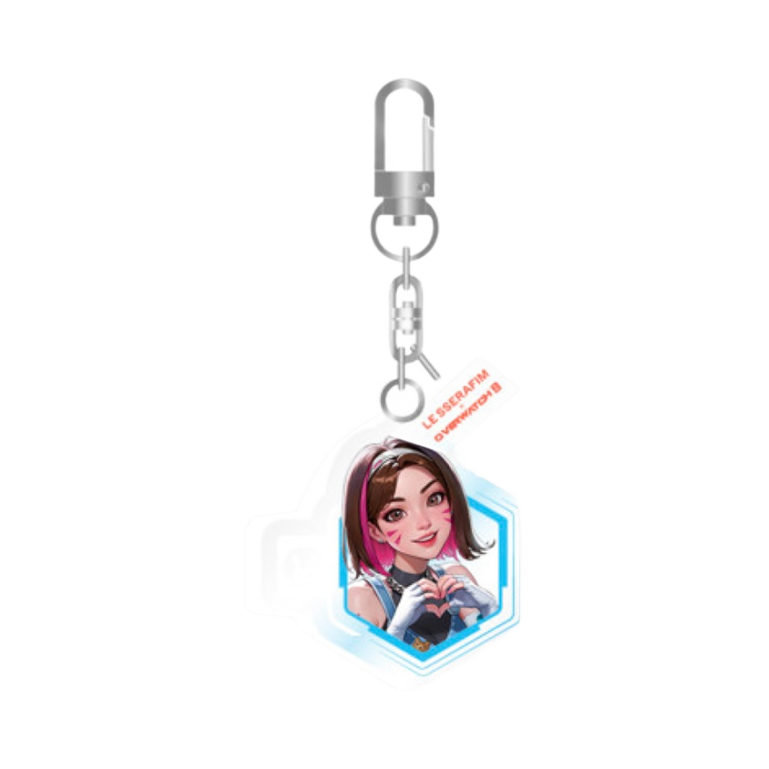 블리자드 x 르세라핌 오버워치 2 아크릴 키링 오리지널 버전 송하나(Blizzard x LE SSERAFIM Overwatch 2 Acrylic Keyring Original Ver. Song Hana)