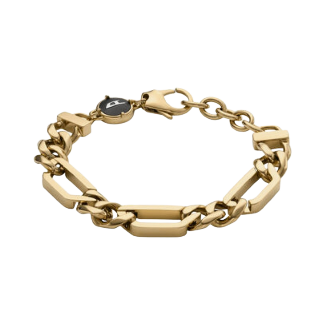 디젤 DX1471 스테인리스 스틸 체인 브레이슬릿 골드(Diesel DX1471 Stainless Steel Chain Bracelet Gold)