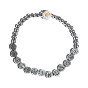 Peaceminusone Alphabet Bracelet #1 Silver