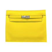 Hermes Kelly Danse II Bag Swift & Palladium Jaune De Naples