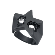 Sentiments No.308 Star Meteor Ring Black