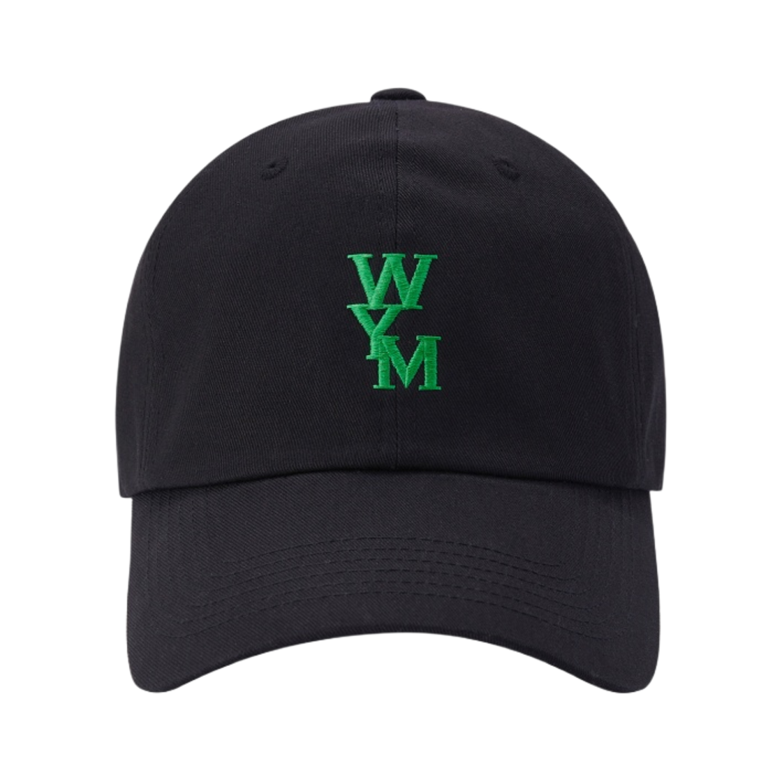 우영미 그린 로고 볼캡 블랙 - 22SS(Wooyoungmi Green Logo Ball Cap Black - 22SS)