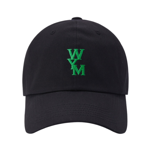 Wooyoungmi Green Logo Ball Cap Black - 22SS