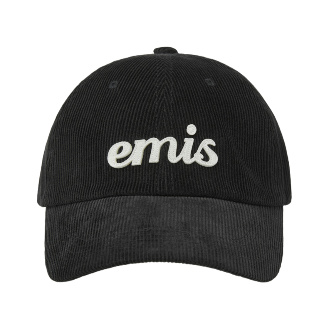 - Emis Applique Corduroy Ball Cap Black