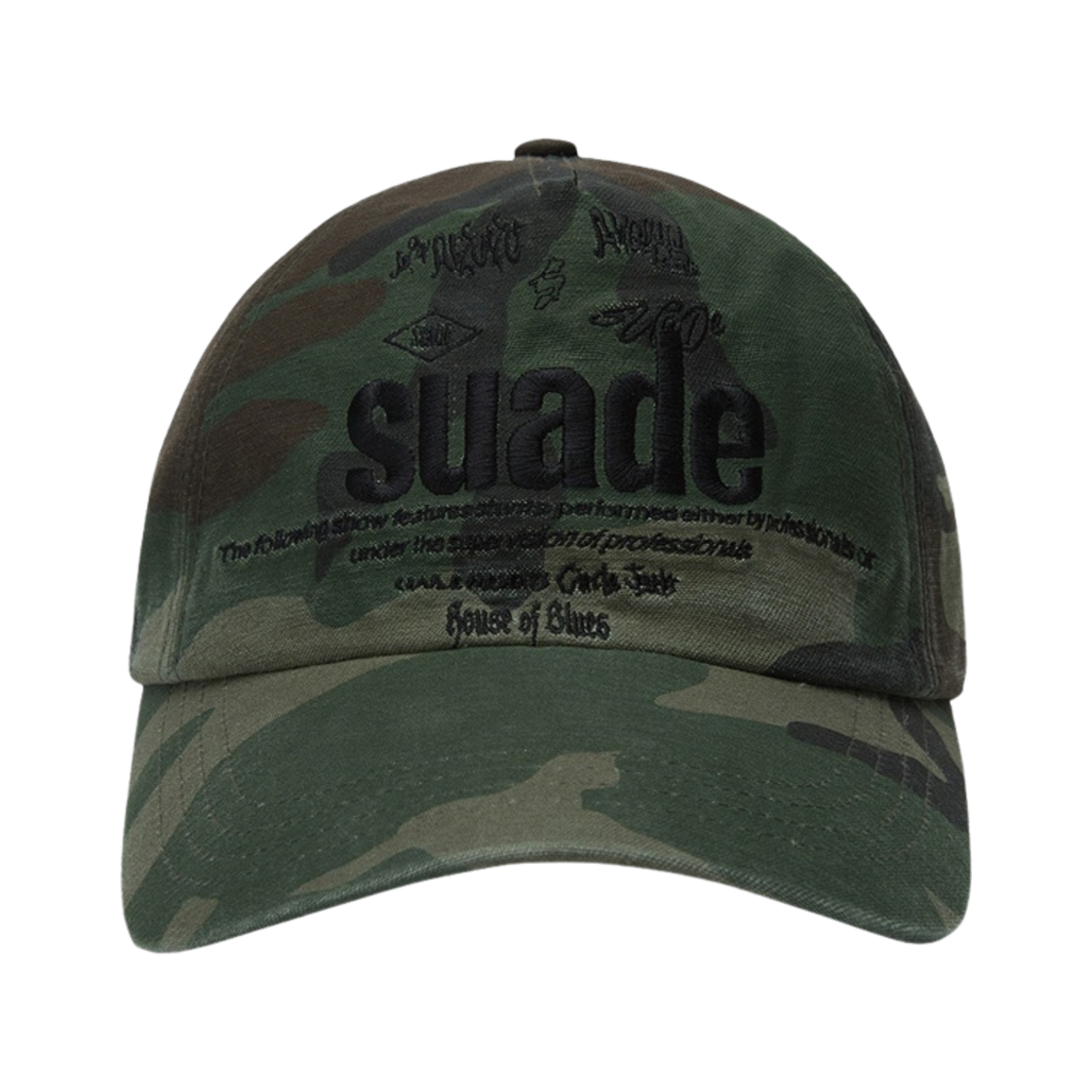 스웨이드 믹스드 로고 볼캡 카모(Suade Mixed Logo Ball Cap Camo)