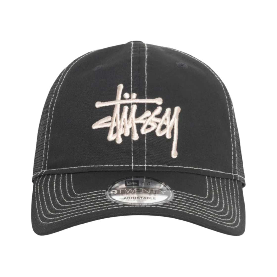 正規品　美品　STUSSY✖️NEW ERA 9TWENTY Stussy New Era 9Twenty Basic Trucker Black Men's - SS24 - US