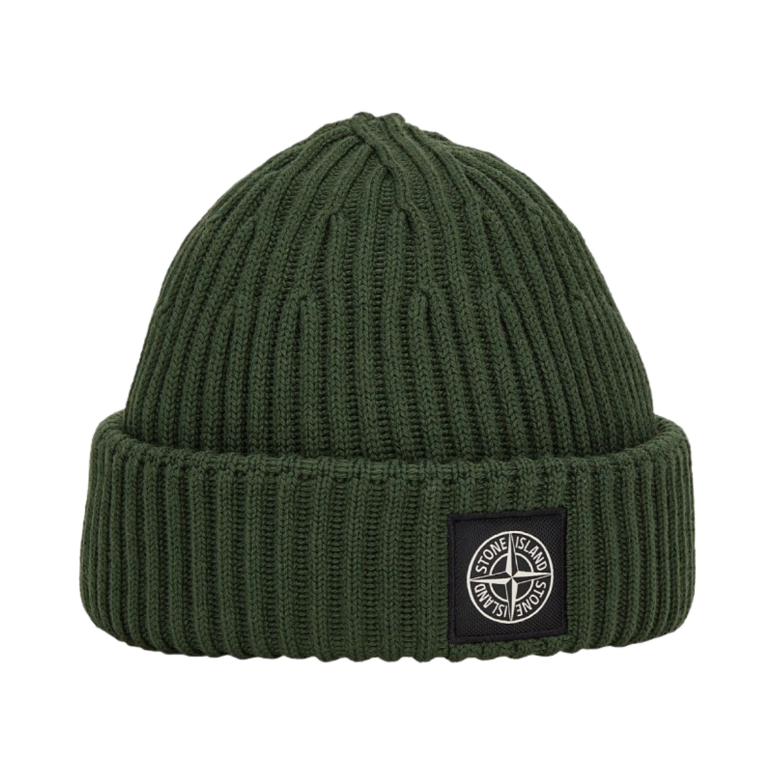 스톤 아일랜드 N22C3 풀 립 울 비니 올리브 그린 - 22FW(Stone Island N22C3 Full Rib Wool Beanie Olive Green - 22FW) - 1