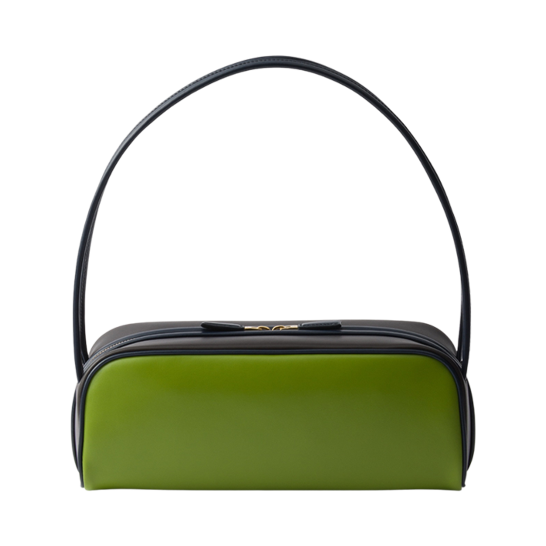 프라다 스윙 스무스 레더 숄더백 펀 그린 에보니 발틱 블루(Prada Swing Smooth Leather Shoulder Bag Fern Green Ebony Baltic Blue) - 2