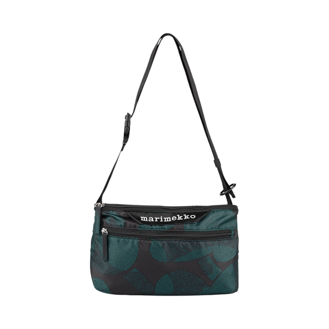 마리메꼬 우니꼬 S 니트 크로스바디백 다크 그린 블랙(Marimekko Unikko S Neat Crossbody Bag Dark Green Black)