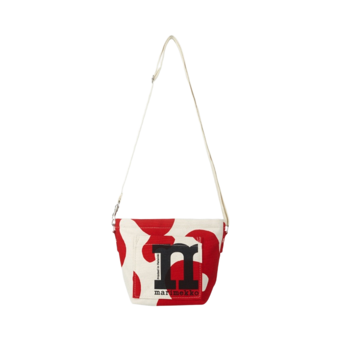 091976-830 Marimekko Mono Mini Crossbody Bag Pulloposti Cotton Red