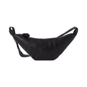 Lemaire Medium Croissant Bag Soft Nappa Leather Black