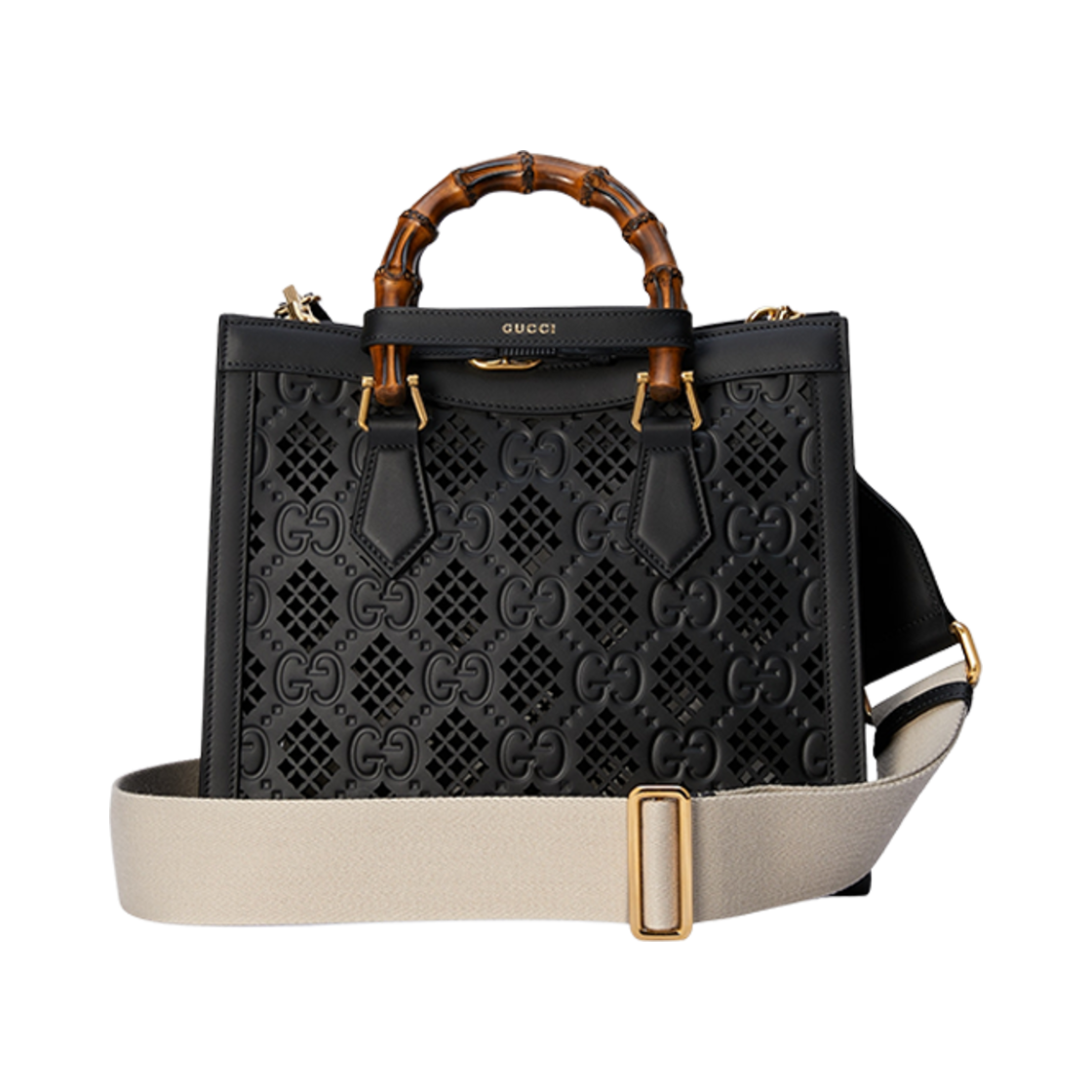 구찌 다이애나 스몰 토트백 블랙 레더(Gucci Diana Small Tote Bag Black Leather) - 3