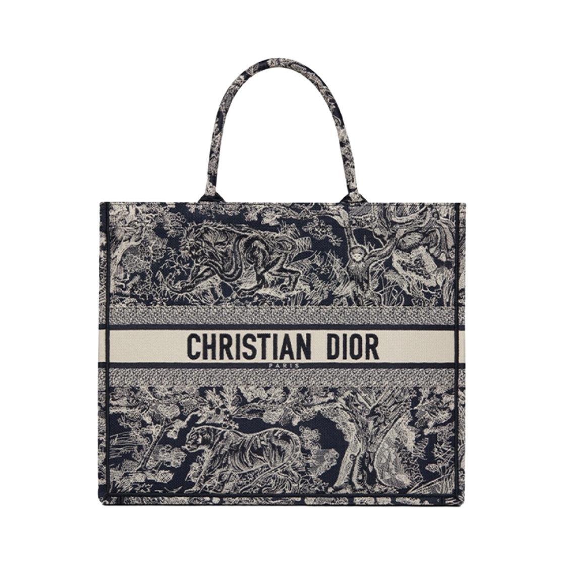 디올 라지 북 토트백 블루 에크루 리버스(Dior Large Book Tote Blue Ecru Reverse) - 1