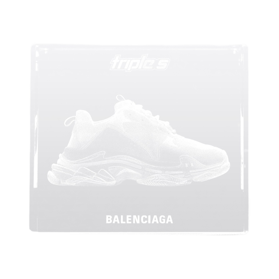 672712T01069001 Balenciaga Triple S Sneakers Laser Cube Grey