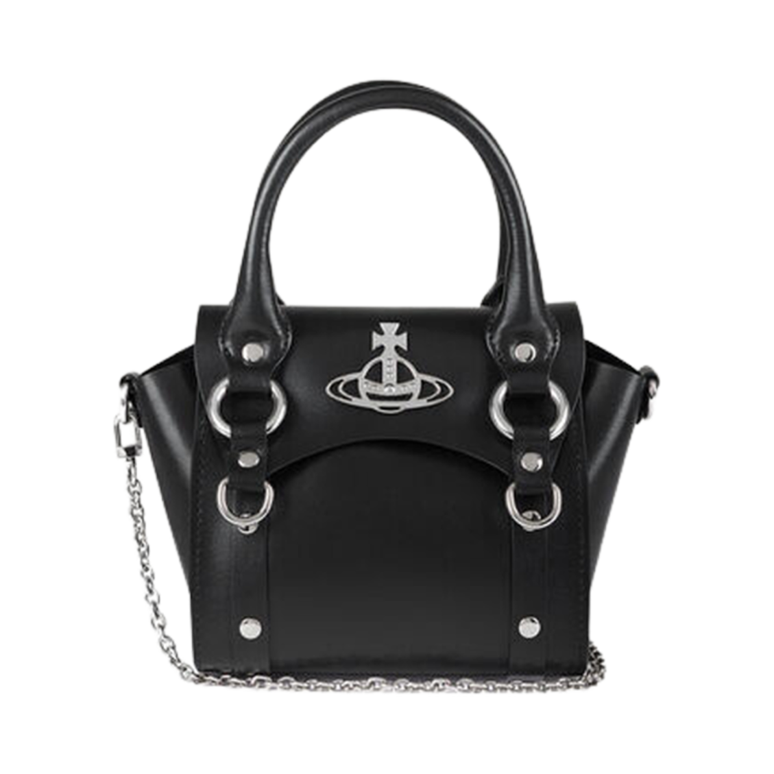 비비안 웨스트우드 베티 미니 핸드백 체인 블랙(Vivienne Westwood Betty Mini Handbag with Chain Black) - 1