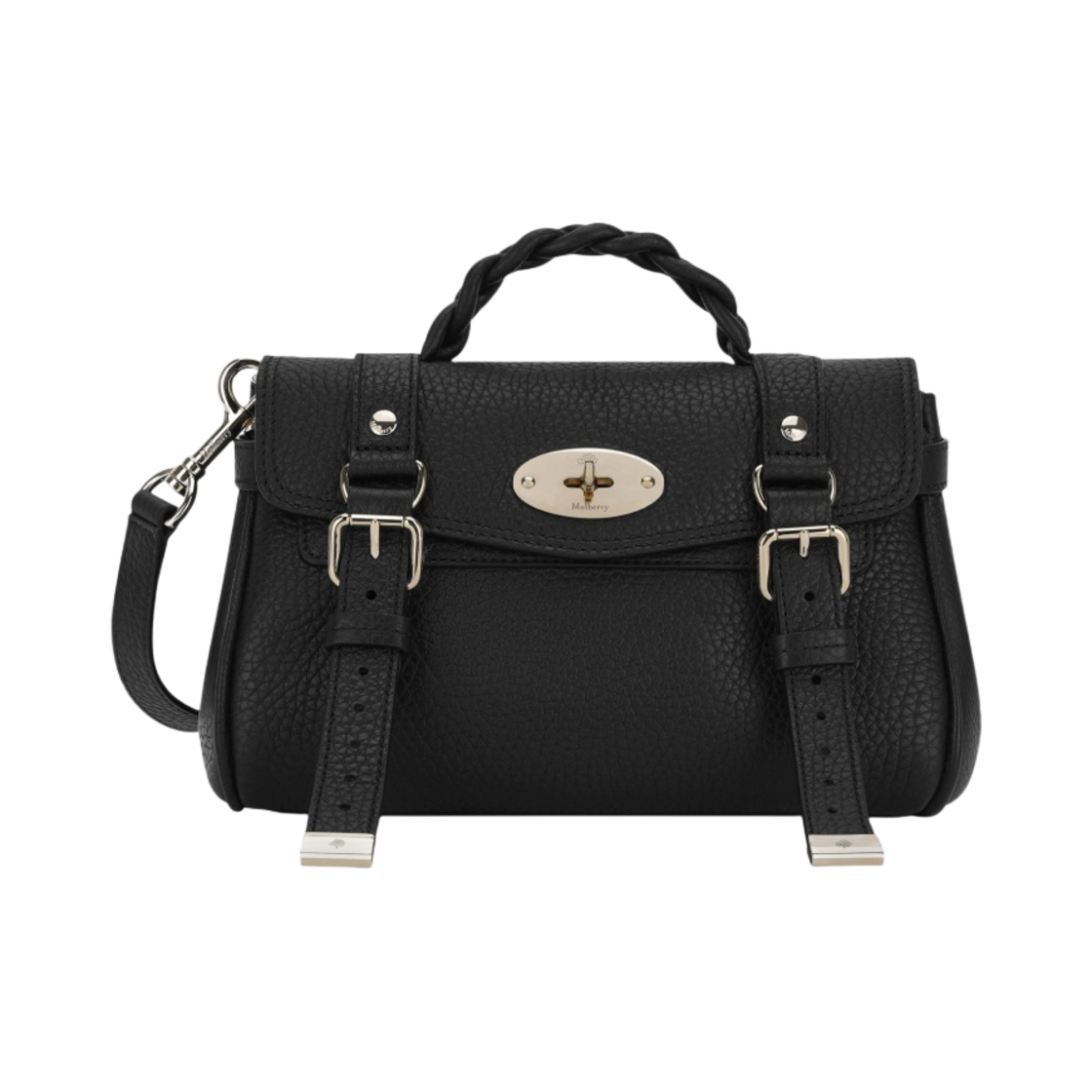 멀버리 헤비 그레인 미니 알렉사 블랙(Mulberry Heavy Grain Mini Alexa Black)