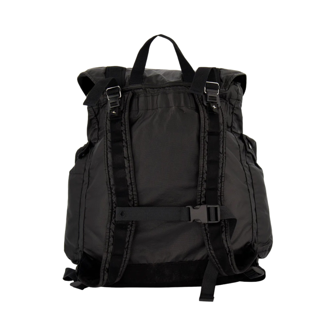 스톤 아일랜드 90370 무솔라 고마타 캔버스 가먼트 다이드 백팩 블랙 - 22SS(Stone Island 90370 Mussola Gommata Canvas Garment Dyed Backpack Black - 22SS) - 2