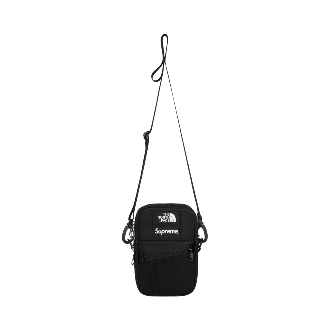 슈프림 x 노스페이스 레더숄더백 블랙 - 18FW | Supreme | KREAM