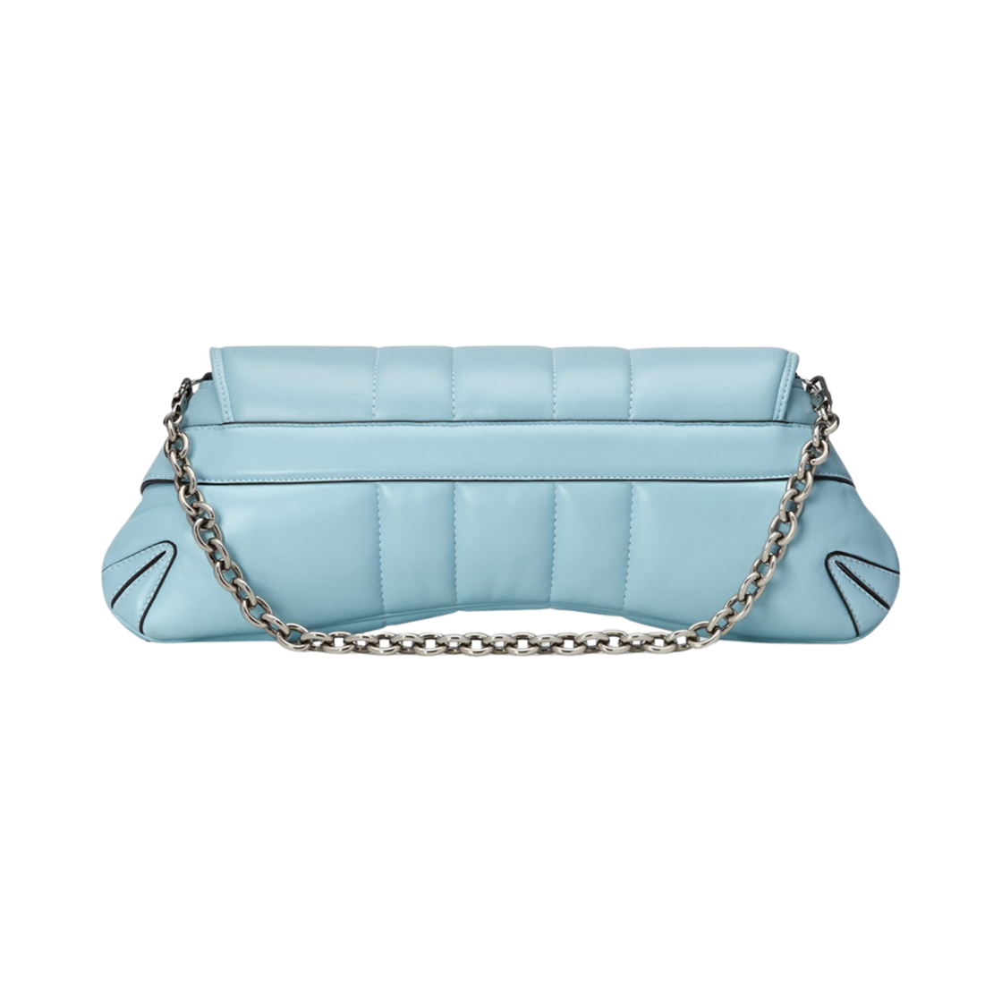 구찌 홀스빗 체인 미디움 숄더백 라이트 블루 레더(Gucci Horsebit Chain Medium Shoulder Bag Light Blue Leather) - 3