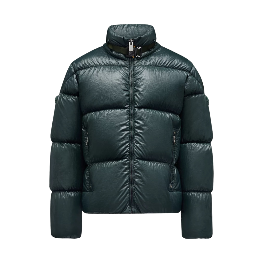 몽클레르 x 1017 알릭스 9SM 마호가니 쇼트 다운 자켓 다크 그린 - 21FW