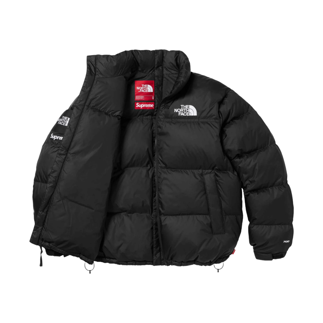 ジャケット・アウター Supreme 24FW The North Face Nuptse Black Supreme x The North Face Nuptse Jacket | Black | FARFETCH