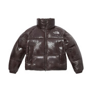 (W) The North Face White Label Neo Puffy Down Jacket Brown