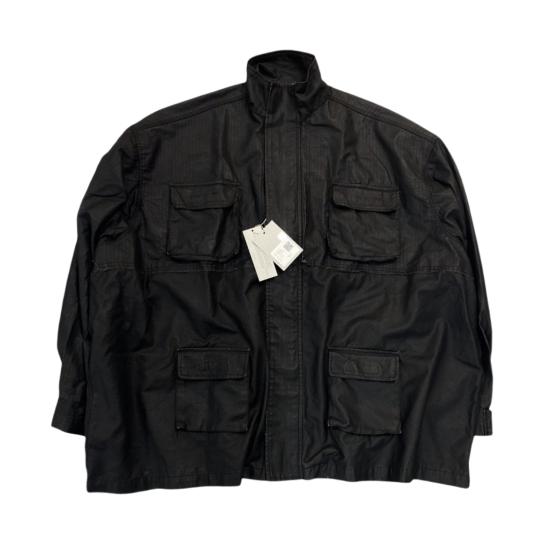 언더마이카 카오루마 빈티지 코티드 오버사이즈드 M65 자켓 더티 블랙 - 23SS(Undermycar Kaoruma Vintage Coated Oversized M65 Jacket Dirty Black - 23SS)