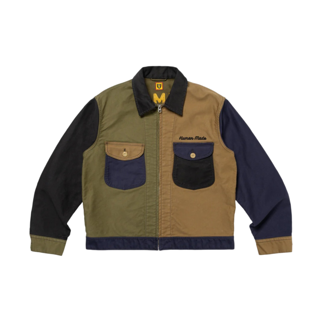 휴먼 메이드 집업 워크 자켓 네이비