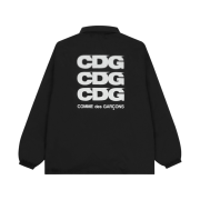 CDG Logo Coach Jacket Black