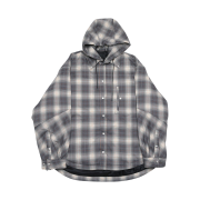 [KREAM 단독] Haleine 2Way Hooded Shirts Down Jacket Grey Check