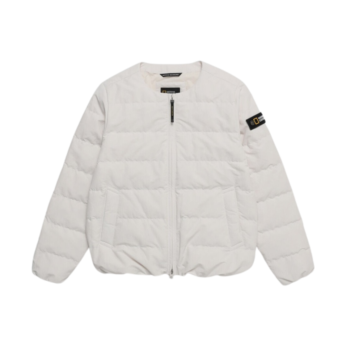 (W) 내셔널 지오그래픽 헤론 U 넥 라이트웨이트 구스 다운 점퍼 크리스탈 베이지((W) National Geographic Heron U Neck Lightweight Goose Down Jumper Crystal Beige)