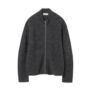 Millo Archive Hairy Knit Jacket Charcoal