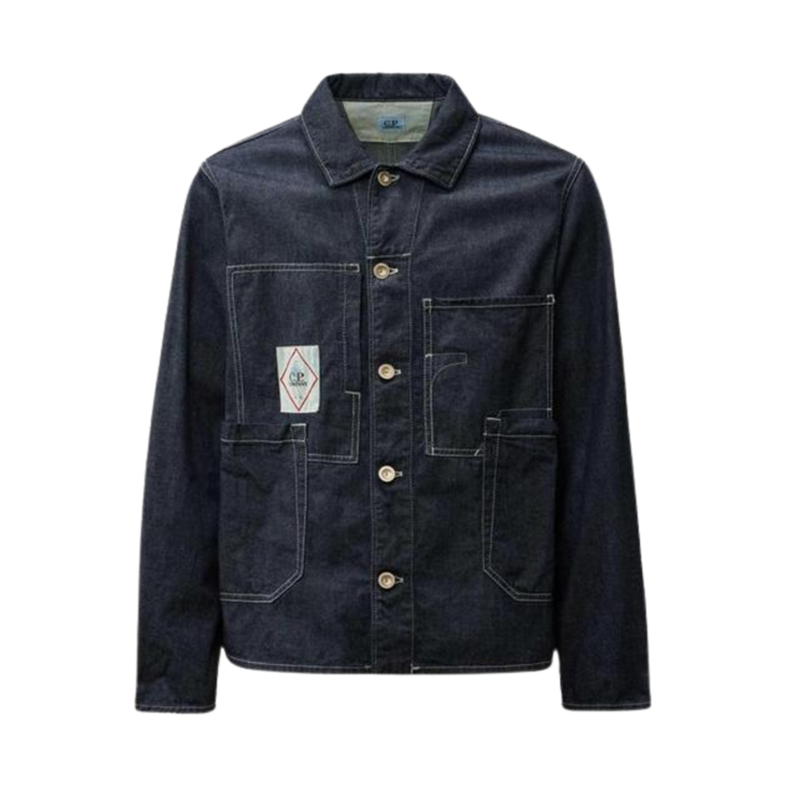 18CMOW156A110295WD08 C.P. Company Denim Chore Jacket Blue - 25SS
