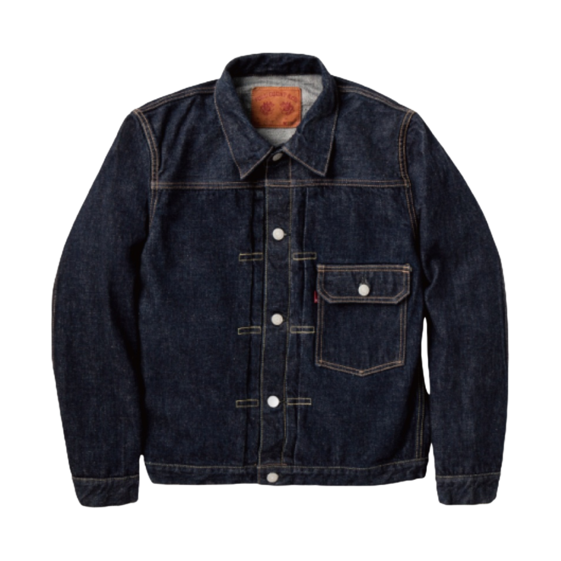 풀카운트 2107XXW-20 타입 1 데님 자켓 헤비 온즈 원 워시 인디고 블루(Fullcount 2107XXW-20 Type 1 Denim Jacket Heavy oz One Wash Indigo Blue)