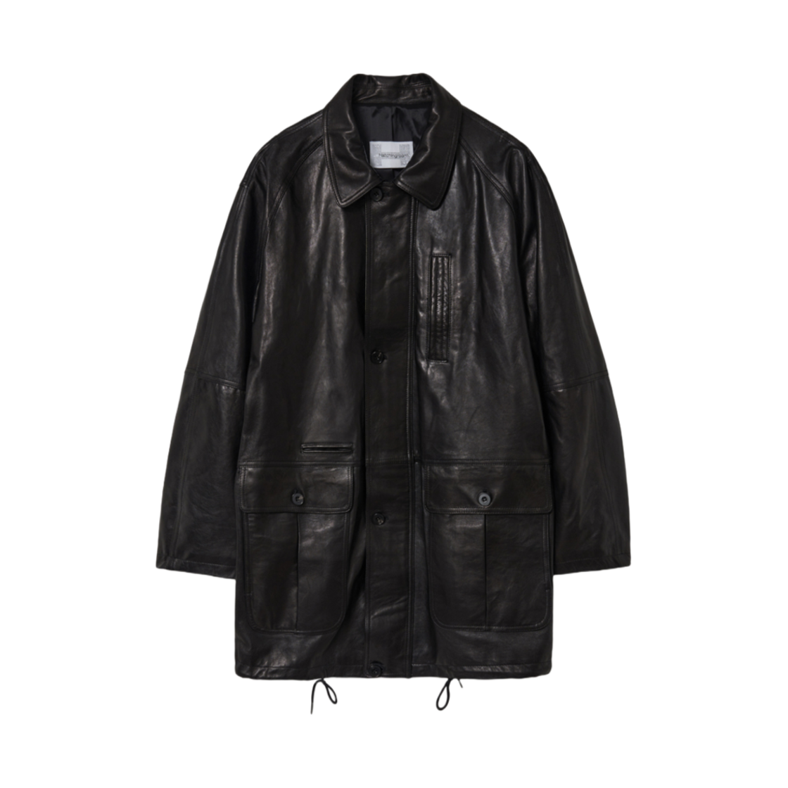 해칭룸 레더 파카 램스킨 블랙(Hatchingroom Leather Parka Lambskin Black)