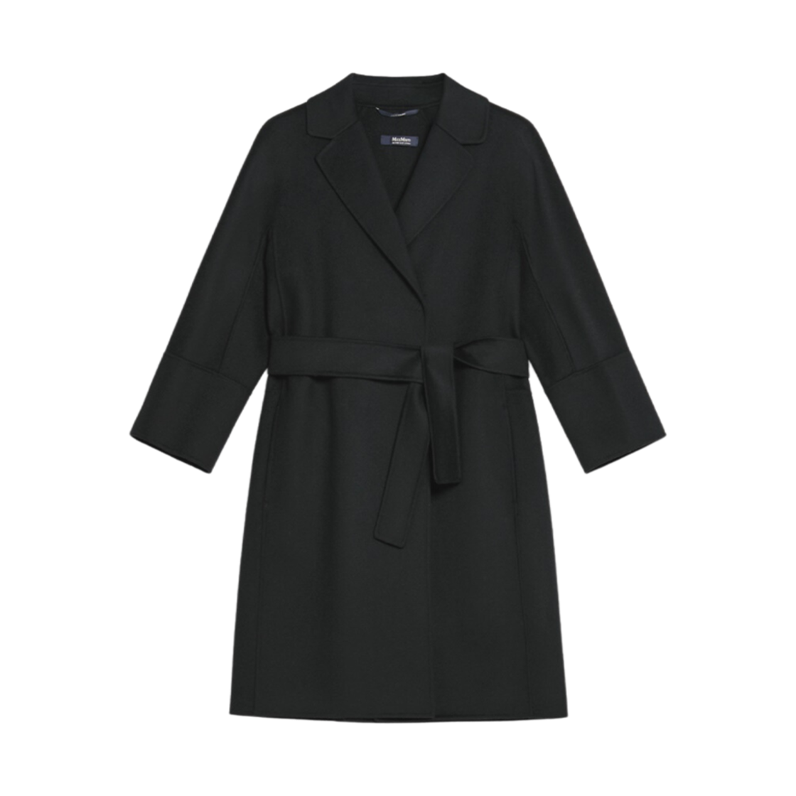 (W) S 막스마라 아로나 버진 울 코트 블랙((W) S Max Mara Arona Virgin Wool Coat Black)