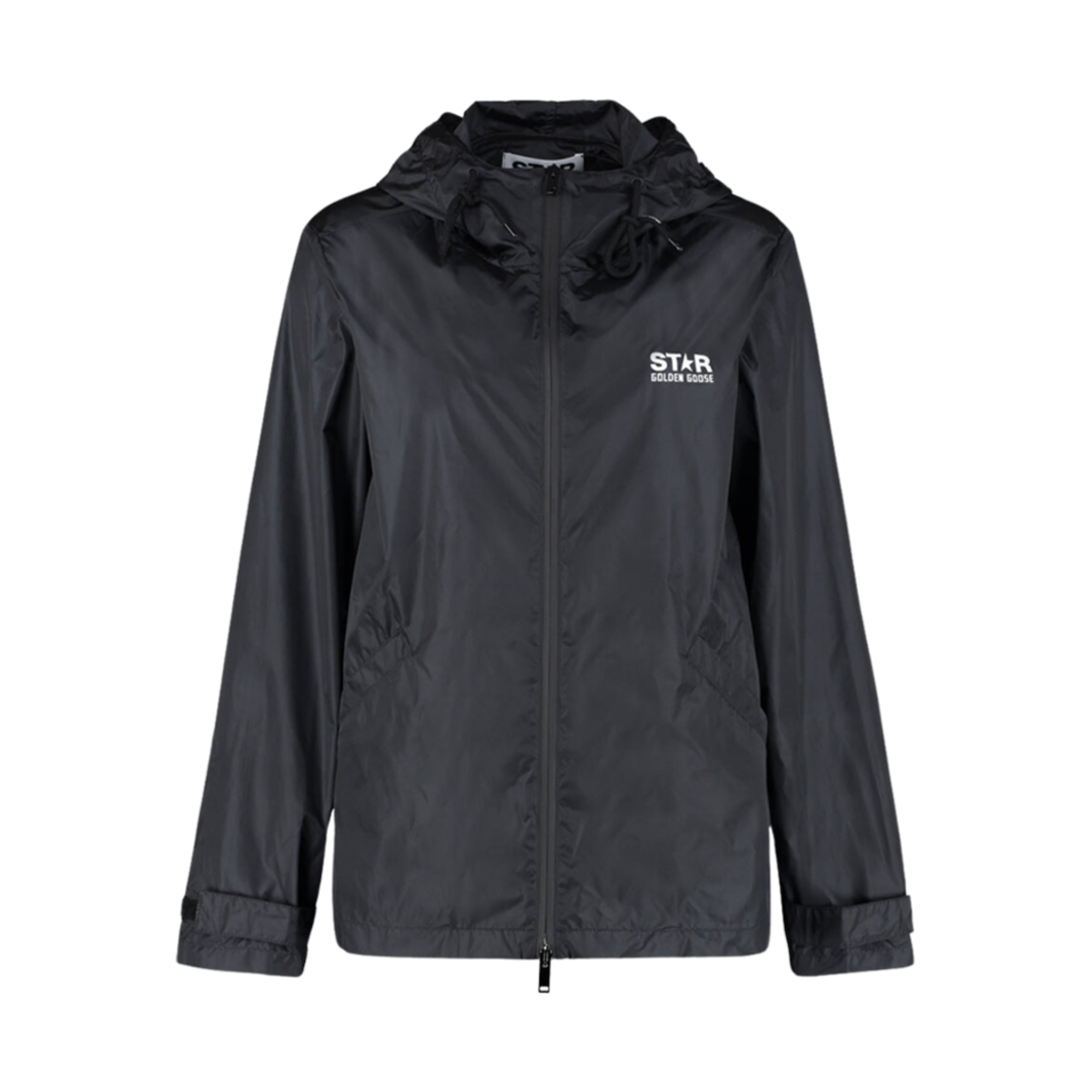 (W) 골든구스 스타 컬렉션 윈드브레이커 자켓 블랙((W) Golden Goose Star Collection Windbreaker Jacket Black)