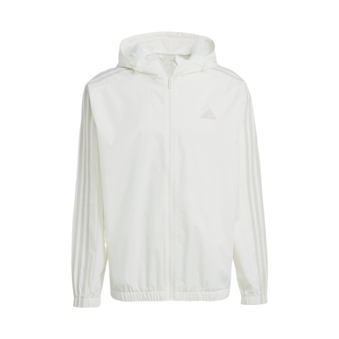 아디다스 에센셜 3S 우븐 윈드브레이커 자켓 오프 화이트 - KR 사이즈(Adidas Essential 3S Woven Windbreaker Jacket Off White - KR Sizing)