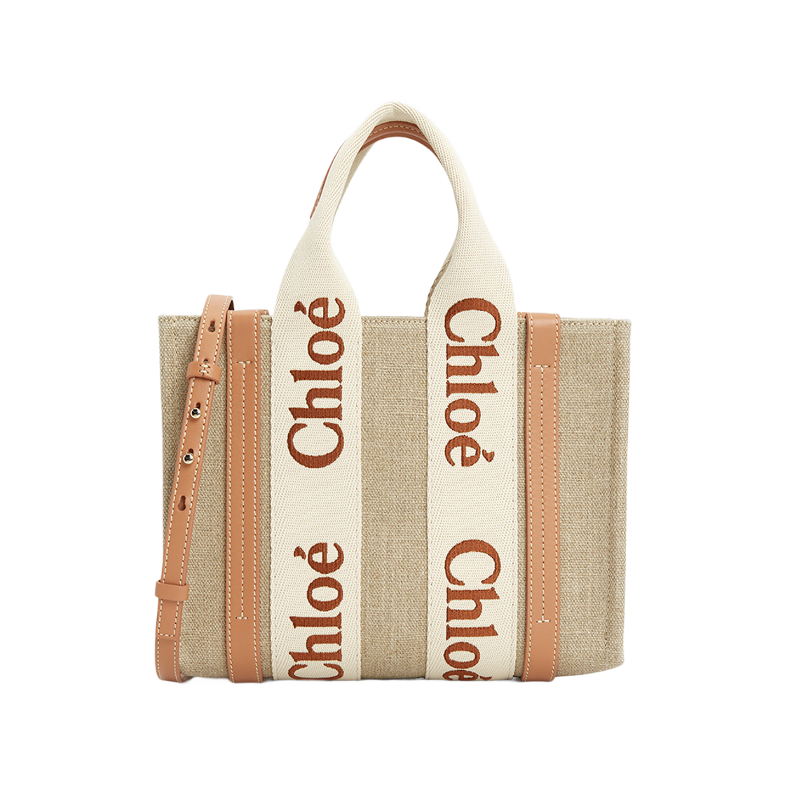 끌로에 스몰 우디 토트백 우든 오렌지(Chloe Small Woody Tote Bag Wooden Orange) - 1